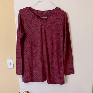 EDDIE BAUER long sleeve top - size L - EUC